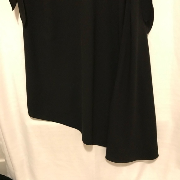 MAISON MARGIELA Long Asymmetric Crepe Dress In Black $1049  Us Size 4 - Picture 10 of 15